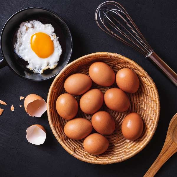 Cooking Egg Beaters in a Frying Pan