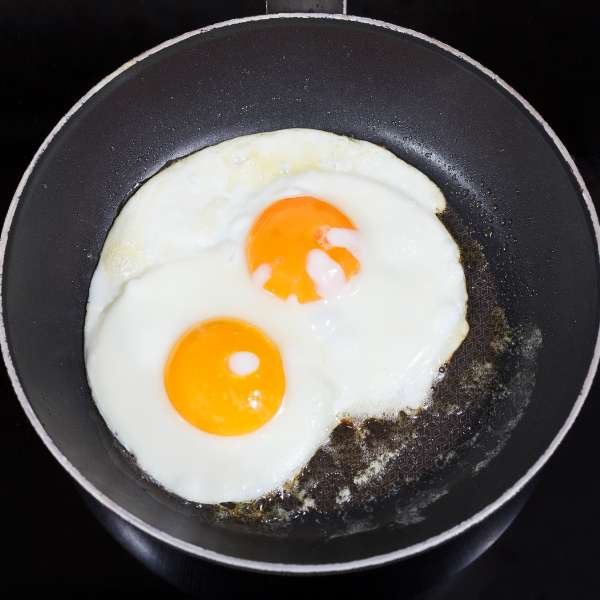 Egg-Fried in a Frying Pan