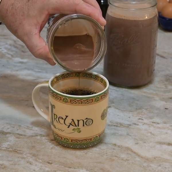 Using Your Homemade Peppermint Mocha Coffee Creamer