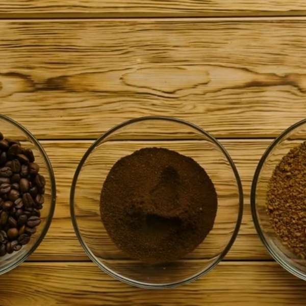 Grinding Kopi Luwak Coffee
